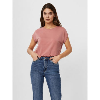 T-shirt color rosa antico da donna Aware by Vero Moda, Abbigliamento Donna, SKU c812000041, Immagine 0